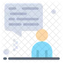 Man Chat Business Icon