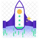 Start Up Rocket Startup Concept Spaceship Icon