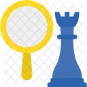 Business Strategy Magnifying Market Strategy Icon