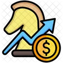Business Strategy Chess Money Icon