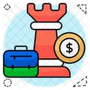 Business Strategy Business Planning Money Strategy Icon