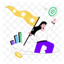 Business Success Business Goal Goal Achievement Icon