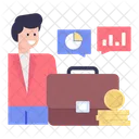 Business Communication Business Talk Business Chat Icon