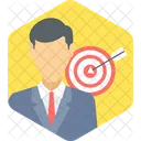 Business Target Target Achievement Dartboard Game Icon