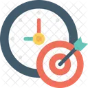 Business Target Clock Icon
