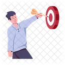 Business Goal Business Target Target Board Icon