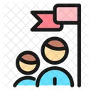 Business Team Goal Streamline Ultimate Icon