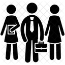 Team Building Work Cooperation Business Team Icon