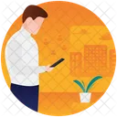 Business Texting Official Messaging Business Talking Icon