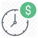 Business Time Time Is Money Dollar Efficiency Icon