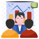 Business Meeting Business Presentation Business Training Icon