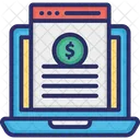 Business Website Digital Webpage Financial Evaluation Website Icon