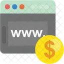 Business Website Dollar Icon