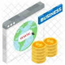 Business Website Corporate Web Trade Website Icon