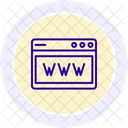 Business Website Line Icon Icon