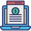 Business Website Digital Webpage Financial Evaluation Website Icon