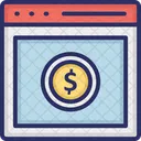 Business Website Digital Webpage Financial Evaluation Website Icon