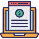 Business Website Digital Webpage Financial Evaluation Website Icon