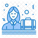 Business Woman Woman Briefcase Icon