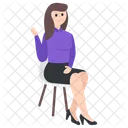 Business woman Avatar  Icon