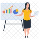 Business Workshop Employee Presentation Hr Training Icon