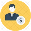 Businessman Businessperson Financier Icon