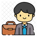Businessman Executive Sales Person Icon
