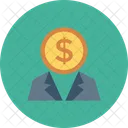 Businessman Buyer Coin Icon