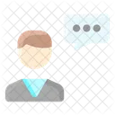 Business Finance Businessman Chat Icon