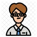 Business Man Bank Icon