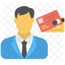 Businessman Card Business Icon