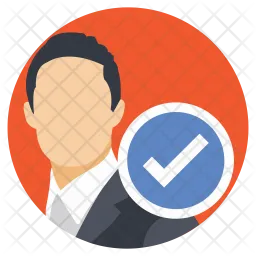 Businessman Checkmark  Icon