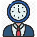 Businessman Clock Business Man Icon
