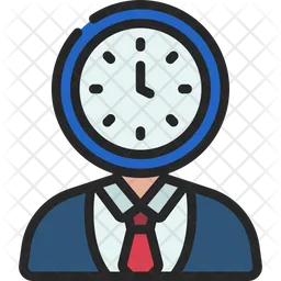 Businessman Clock  Icon
