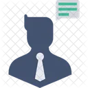 Man Chatting Communication Icon