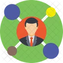 Businessman Business Connections Icon