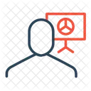 Businessman Employee Pie Icon
