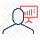 Businessman Employee Statics Icon