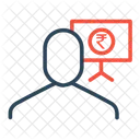 Businessman Employee Statics Icon
