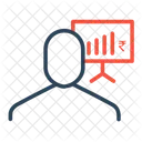 Businessman Employee Statics Icon