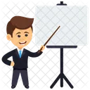 Presentation Presenting Analyst Icon