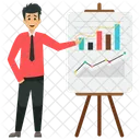 Presentation Presenting Analyst Icon