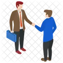 Businessman Greetings  Icon