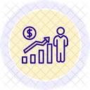 Businessman growth  Icon