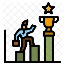 Businessman Growth  Icon