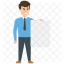 Holding Blank Banner Icon