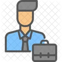 Businessman Business Briefcase Icon