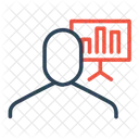 Businessman Employee Presentation Icon