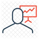 Businessman Employee Presentation Icon