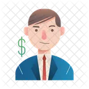 Businessman Investor Avatar Icon